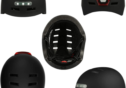 Casque Trottinette Électrique avec Lumière LED avant arrière