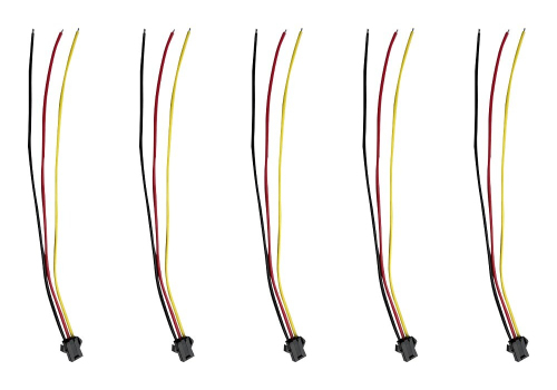 Prise JST 3 pin avec câble Male ou femelle x5