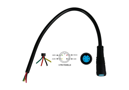 Connecteur étanche 4 pins male ou femelle