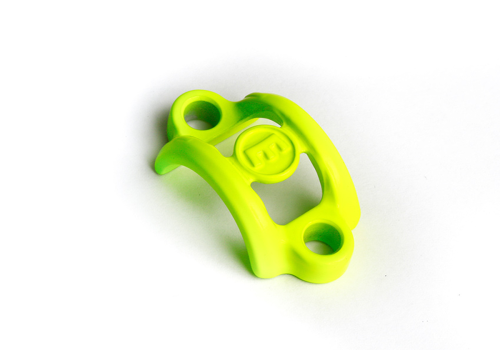 Collier, aluminium, Jaune fluo