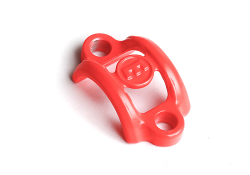 Collier, aluminium, Rouge fluo