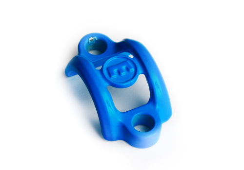 Collier, aluminium, Bleu cyan