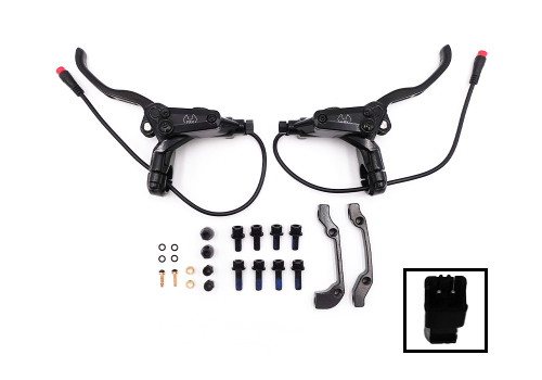 Kit Freins Hydrauliques FranceRevo 4 Pistons Connecteur Étanche (Gauche+Droite)